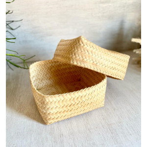 Bamboo Storage basket hand made - Indigi Crafts